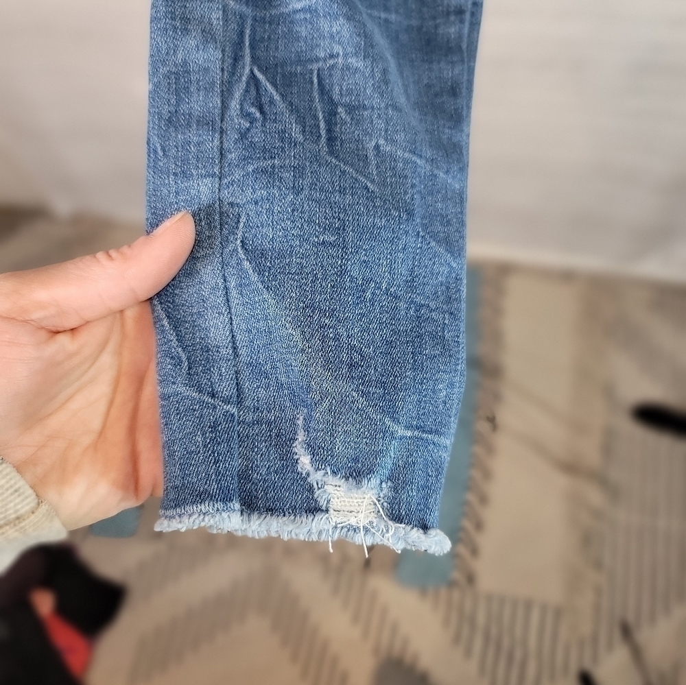 Kancan Button Front Jeans W Shark Bite Ankles, Sz… - image 3